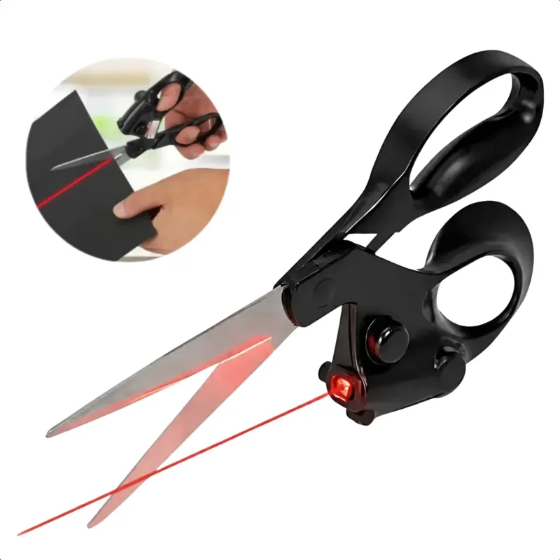 Tesoura com mira laser